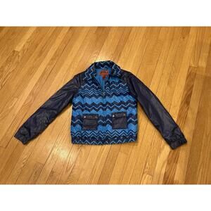 Missoni for Target Women's Blue Zigzag Patterned Jacket Sz S